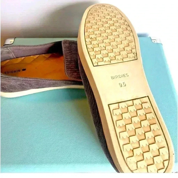 Birdies The Swift Women's Size 9.5 Charcoal Gray Corduroy Slippers Shoes New - Picture 9 of 10